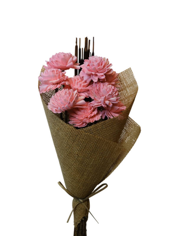 Folded Dahlia Coral Pink