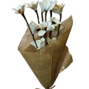 Palm Deco Flower Stick Bleached Natural