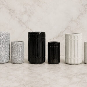 Sloane Collection | White, Black, Pearl River | Wholesale Artisan Decor