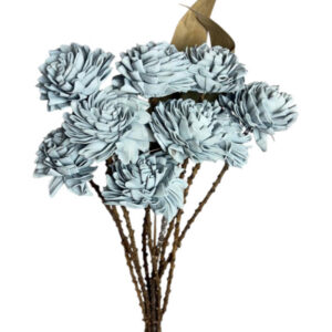 Grey folded dahlia flower