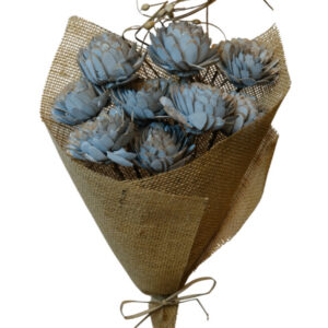 Grey slice flower