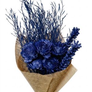Navy mixed bouquet slice flower