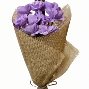 lavender hydrangea with cattails