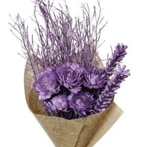 Lavender mixed bouquet slice flower