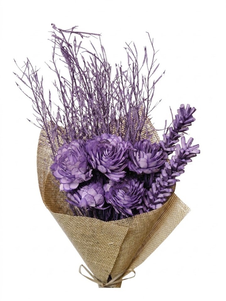 Lavender mixed bouquet slice flower
