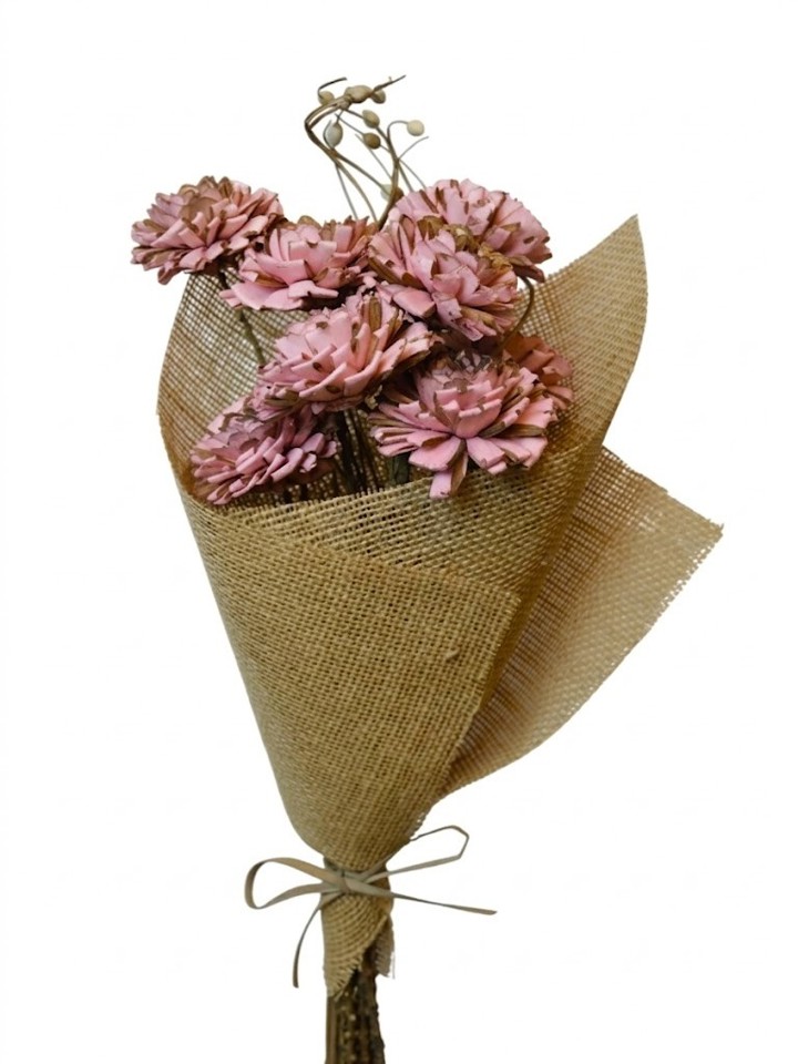 Coral pink folded rose