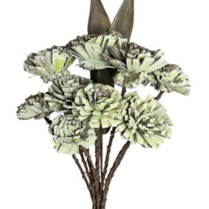 Sage green folded rose