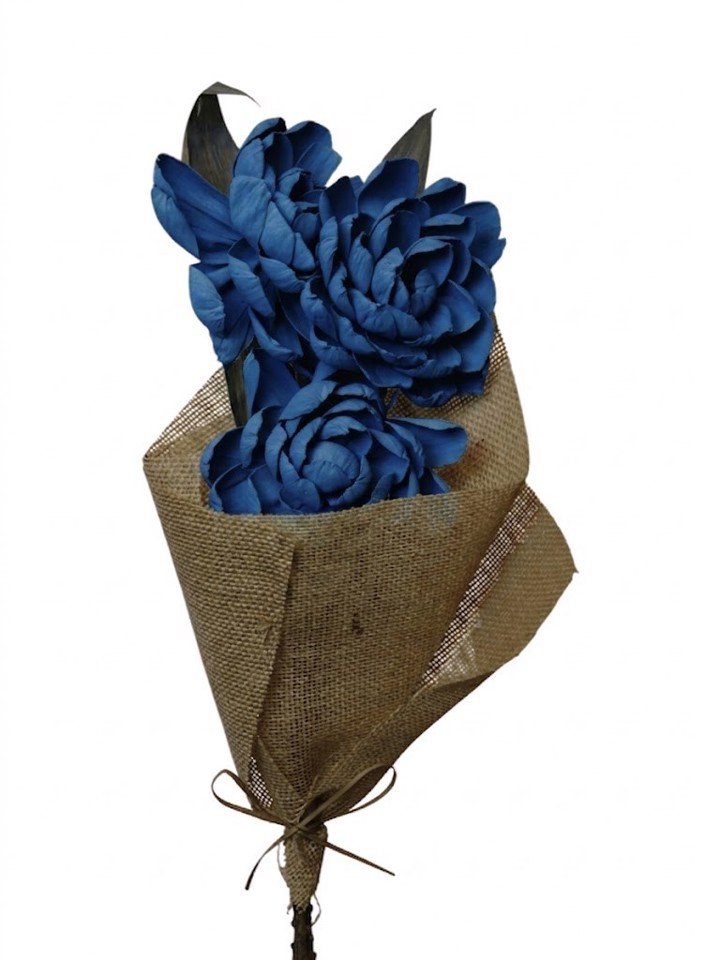 Navy peony rose