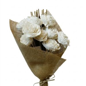 Natural cedar rose with cattails