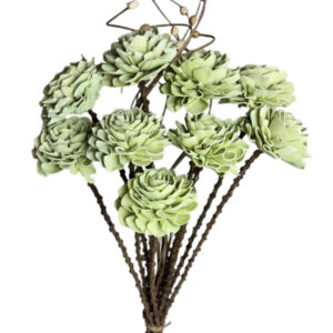 sage green dahlia flower