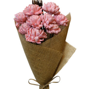 Coral pink mixed bouquet chrysanthemum