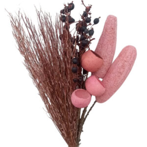coral pink mixed bqt luffa