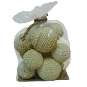 natural palm cord ball bag