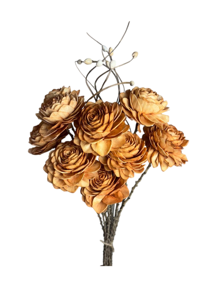 Rust waterlily threefold