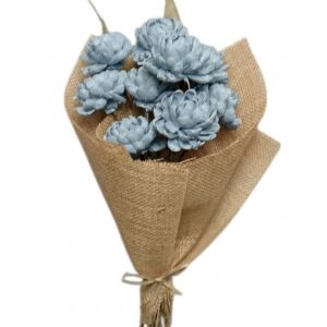Grey chrysanthemum with leaves