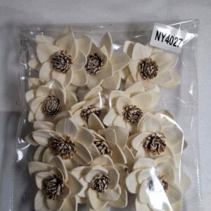 white rukmani flower bag